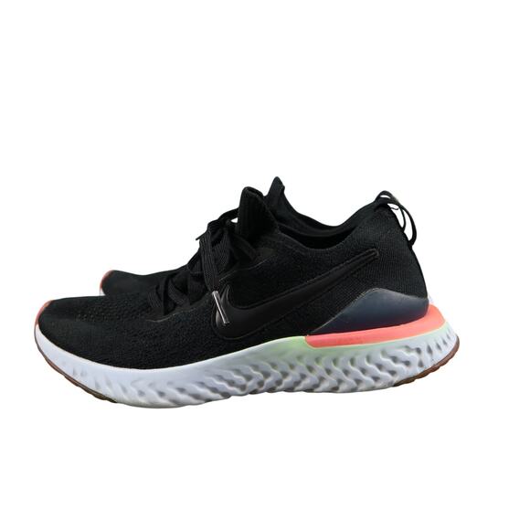 Nike Shoes Womens 6.5 Sneakers Epic React Flyknit Trainer Athletic Running Black - Picture 4 of 12